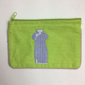 NWOT little cotton zippered pouch great for purse